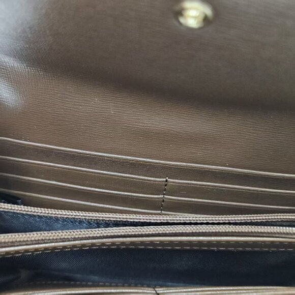 Gucci flap wallet in GG canvas with classic green-red stripe - Picture 2 of 7